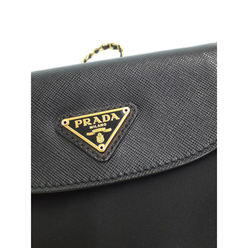 Prada Tessuto Nylon Saffiano Crossbody Bag black - Picture 6 of 9